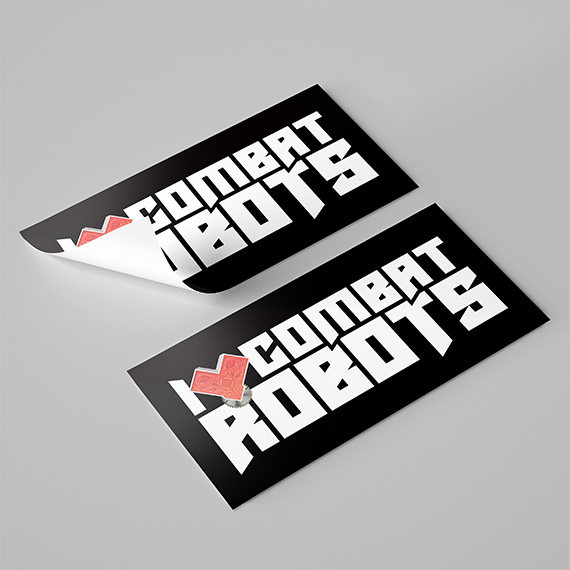 I Heart Combat Robots Bumper Sticker