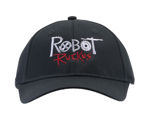 Robot Ruckus Adjustable Black Hat Front Photo