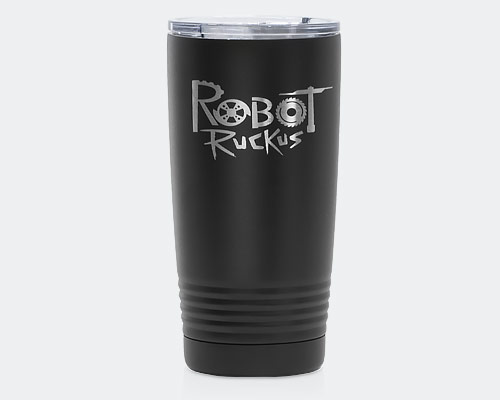 Robot Ruckus 20oz Black Tumbler