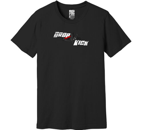 Drop Kick Black T Shirt 500x455